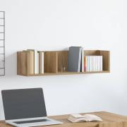 vidaXL CD-hylla artisan ek 75x18x18 cm konstruerat trä