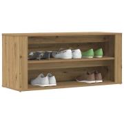 vidaXL Skobänk artisan ek 100x35x45 cm konstruerat trä