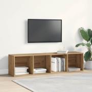 vidaXL Tv-bänk ek 120x34x37 cm konstruerat trä