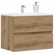 vidaXL Badrumsskåp artisan ek 60x38,5x45 cm konstruerat trä