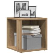 vidaXL Sidobord artisan ek 33x33x34 cm konstruerat trä