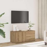vidaXL Tv-bänk artisan ek 80x34x35,5 cm konstruerat trä