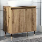 vidaXL Badrumsskåp artisan ek 58x33x60 cm konstruerat trä