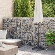vidaXL Gabionkorg galvaniserat stål 300x30x100 cm