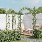 vidaXL Rosenbåge för klätterväxter 2 st