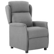 vidaXL Reclinerfåtölj Ljusgrå 67.5 x 93.5 x 101.5 cm tyg