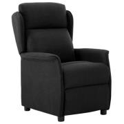 vidaXL Reclinerfåtölj Svart 66.5 x 94 x 101.5 cm Polyester