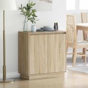 vidaXL Skänk med hylla Sonoma-ek 71 x 34.5 x 75 cm Konstruerat trä