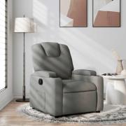 vidaXL Reclinerfåtölj mörkgrå tyg