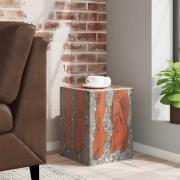 vidaXL Pall massivt teakträ och harts