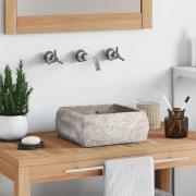 vidaXL Handfat grå 30x30x13 cm marmor