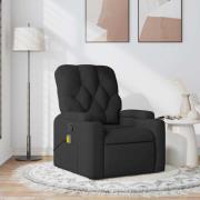 vidaXL Massagefåtölj svart tyg