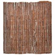 vidaXL Barkstaket Naturfärg 100 x 600 cm Bark