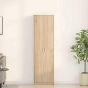 vidaXL Garderob med hylla Sonoma ek 55 x 25 x 189 cm Konstruerat trä