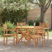 vidaXL Trädgårds stapelbara stolar 4 pcs Brun 55.5 x 55.5 x 90 cm