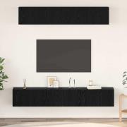vidaXL TV-bänkset 5 pcs Svart ek 100 x 30 x 30 cm Konstruerat trä