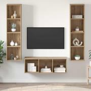 vidaXL TV-bänkset Väggmonterad 3 pcs artisan ek Konstruerat trä