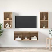vidaXL TV-bänkset artisan ek 37 x 37 x 107 cm Konstruerat trä