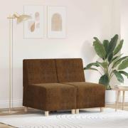 vidaXL Soffstol 2 pcs Brun 55 x 74 x 82 cm Faux mockaläder