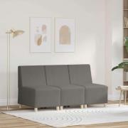 vidaXL Modulsofa utan armstöd 3 pcs Ljusgrå 55 x 74 x 82 cm