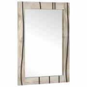 vidaXL Badrumsspegel med spegel Brun, silver 50 x 70 x 30 cm