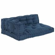 vidaXL Pallettsoffa Kudde Indigo tyg