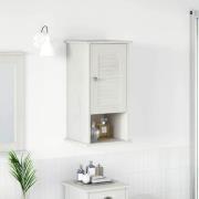 vidaXL Väggmonterat Badrumsskåp VIGO Vit 37 x 34 x 71.5 cm Massiv furu