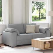vidaXL Soffa med kudde Ljusgrå 180 x 77 x 82 cm tyg