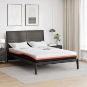 vidaXL Madrass Vit, Grå 140 x 190 cm Skum