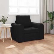 vidaXL Golvsoffa 2-i-1 Svart 98x71x83 cm Tyg