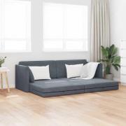 vidaXL Bäddsoffa Mörkgrå 213 x 76 x 77 cm Sammet