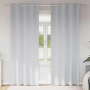 vidaXL Gardiner med gardiner 2 pcs Ljusgrå Polyester