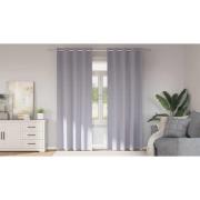 vidaXL Gardiner med gardiner 2 pcs Metallgrå Polyester