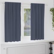 vidaXL Mörkläggningsgardiner med gardiner Antracit Polyester
