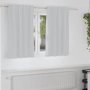 vidaXL Mörkläggningsgardiner med Ringar 2 pcs Ljusgrå 140 x 140 cm