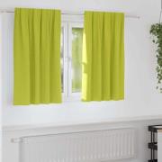 vidaXL Mörkläggningsgardiner med gardiner Grön Polyester