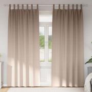 vidaXL Mörkläggningsgardiner med gardiner Taupe Polyester
