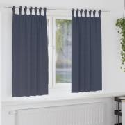 vidaXL Gardiner med gardiner 2 pcs Antracit Polyester