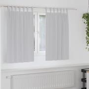 vidaXL Mörkläggningsgardiner med Ringar 2 pcs Ljusgrå 140 x 140 cm