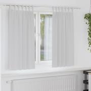 vidaXL Gardiner med gardiner 2 pcs Ljusgrå Polyester