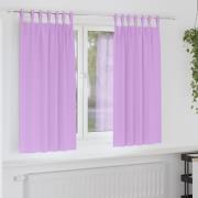 vidaXL Mörkläggningsgardiner med Ringar 2 pcs Lila 175 x 140 cm
