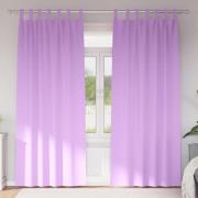 vidaXL Mörkläggningsgardiner med gardiner Lila Polyester