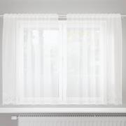 vidaXL Gardiner med gardiner Vit 500x100cm Polyester
