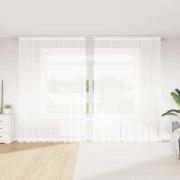 vidaXL Gardiner med gardiner Vit 500x100cm Polyester