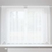 vidaXL Gardiner med gardiner Blommor Vit 150 x 180 cm Polyester