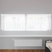 vidaXL Gardiner med gardiner Vit 500x100cm Polyester