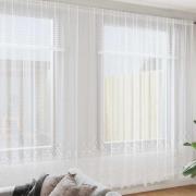 vidaXL Gardiner med gardiner Vit 900 x 300 cm Polyester