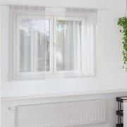 vidaXL Gardiner med gardiner 2 pcs Ljusgrå 140x140cm Polyester