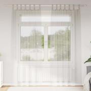 vidaXL Gardiner med gardiner 2 pcs Kräm 140x175cm Polyester