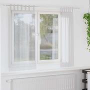 vidaXL Gardiner med gardiner 2 pcs Ljusgrå Polyester